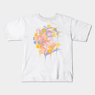 Pastel Marble Swirl Kids T-Shirt